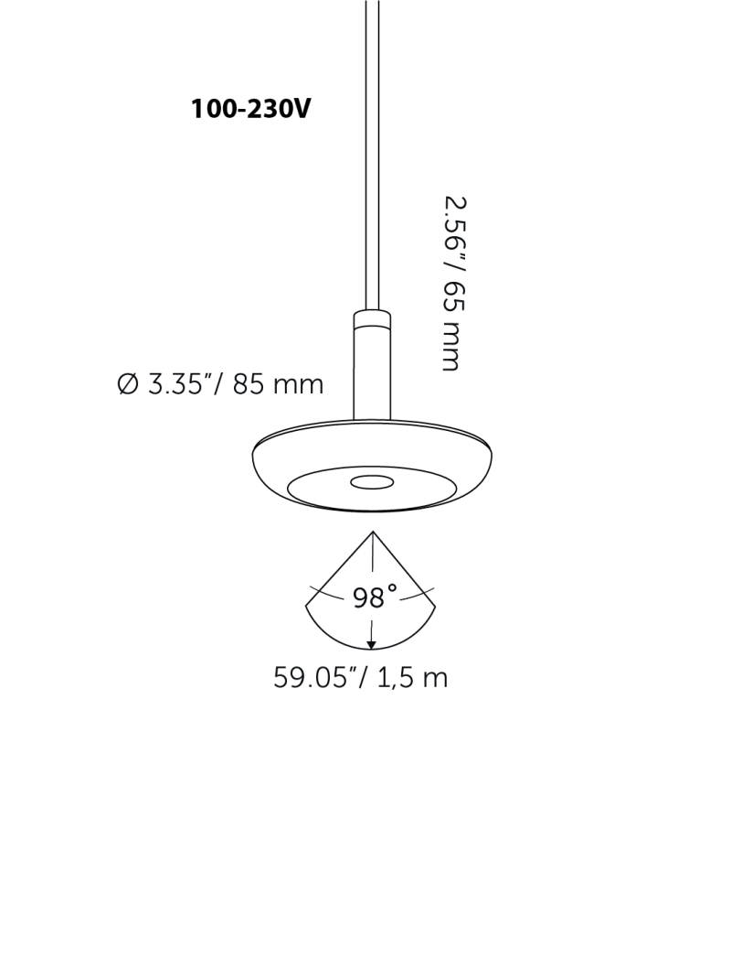 SWAY PENDANT 100-230v