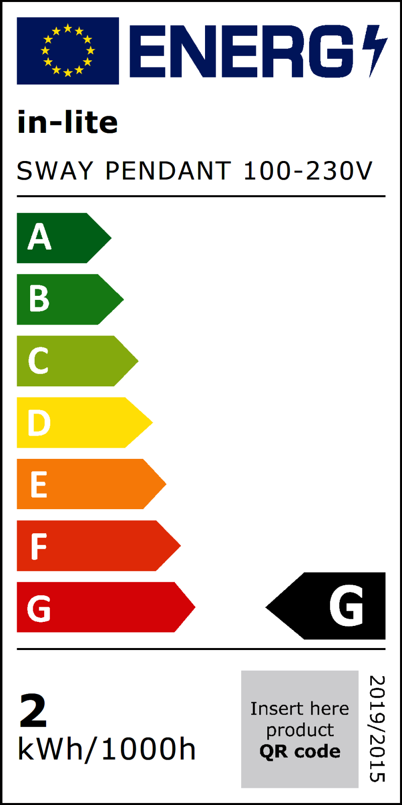 SWAY PENDANT 100-230v