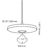 DISC PENDANT Black