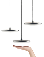 DISC PENDANT 100-230V Black with dimmer driver